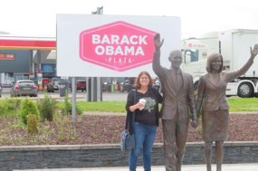 Jody at Barak Obama Plaza
