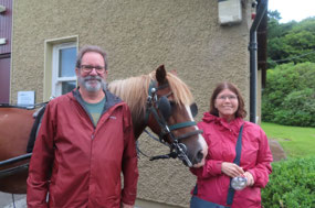 Jaunty Car Ride - Rick & Jody with Suzie