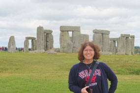 Stonehenge - Jody at the Stones