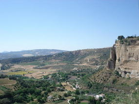 Contrast between Ronda and countryside