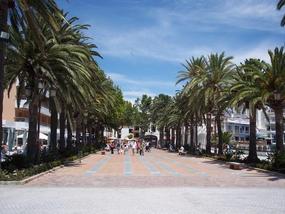 Famous seaview promenade in Nerja