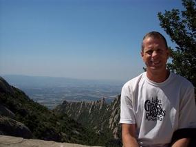 At the top of hike with rewarding vistas
