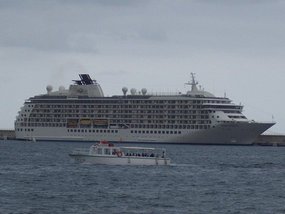 Luxury cruise ship where you buy your cabin