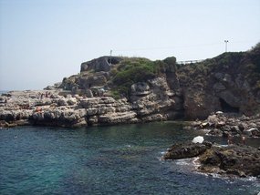 Old ruins here at Queen Joan's Bath