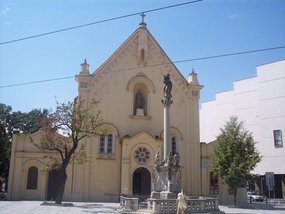 St. Stephen´s Church from 1717 built by monks