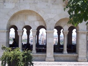 Fisherman's Bastion(1905)atop Castle Hill