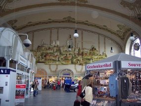 Dresden train station is old but beautiful