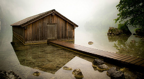 Still waters of Lake Obersee