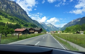 This is what you see driving along Swiss roads