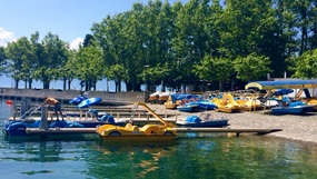 Paddle boats - slide included!