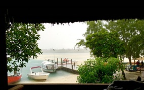 Waiting out the rain 
