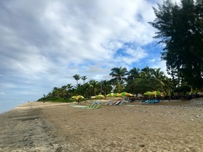 The beach