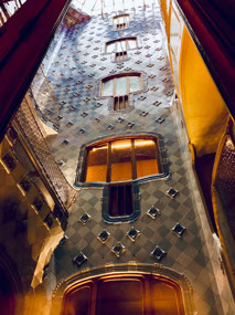 The interior stair / light well