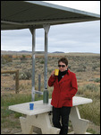 Morning tea just past Yunta in South Australia