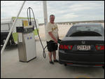 Refueling at Nullarbor ($2.12 per litre)