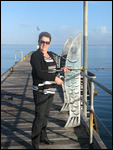 Deb on the Ceduna Jetty