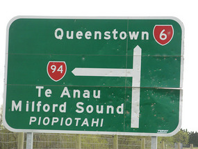 On the road to Te Anau