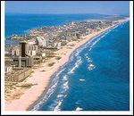 South Padre Island ariel shot (gulf side on right)