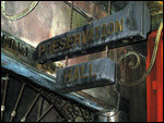 The old sign over the door.