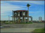 House on stilts on Bolivar Peninsula.