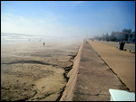 Fog on the beach.