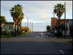View to the gulf (at the stop sign) from the house