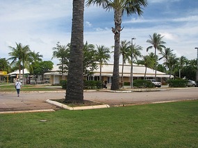 front of hotel