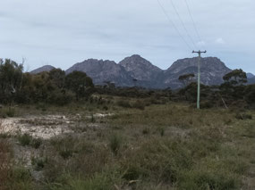 The Hazards just before Coles Bay