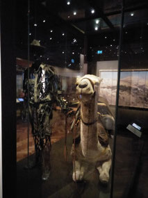 Desert Patrol statue and camel