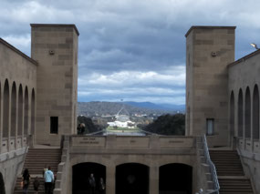 From the Hall of Memory towards Parliament House