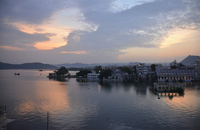 The lake at Sunset