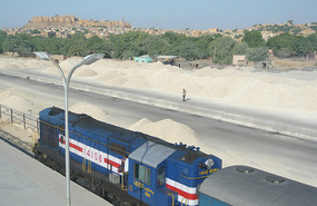 Slow train to Bikaner from Jaisalmer Station