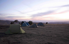 Mountain top camp site