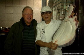 A big fish, Javier and Dad