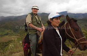 Dad on a horse trekking