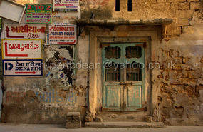 Door in old town of Diu