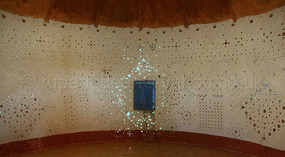 Traditional Mud Painting in a Kutch roundhouse