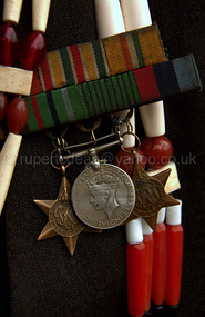Medals amongst traditional Ao Naga neckless