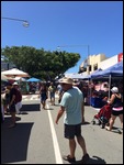 Happy shopper in Caloundra tacky market