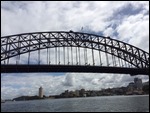 Ferry under Sydney Bridge
