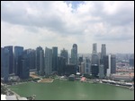 View from top of Marina Bay Sands Hotel
