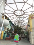Typical shopping street under cover