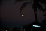 The moon at 6.45am