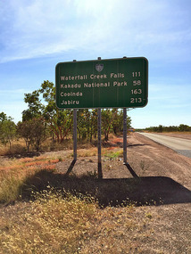 Road sign to Kakadu