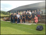 The two teams post-match