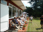 Watching the game at Burlingham
