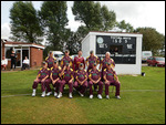 Our borrowed playing gear - very nice!