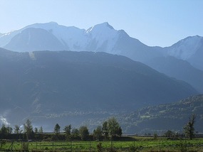 Alps approach Mont Blanc