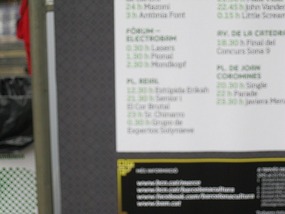Performance Schedule