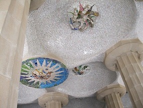 Under the Terrace, broken ceramic mosaic